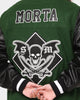 Saint Morta Graveyard Varsity Jacket Dark Green/Black