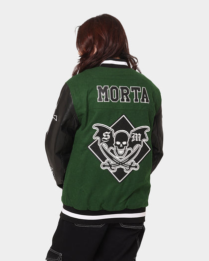 Saint Morta Graveyard Varsity Jacket Dark Green/Black