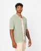 XXIII Zyair Knit Rib Button Up Shirt Sage