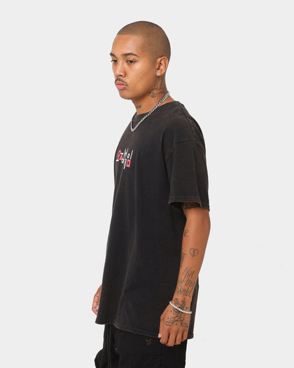 Goat Crew X Squid Game Logo Vintage T-Shirt Black Wash