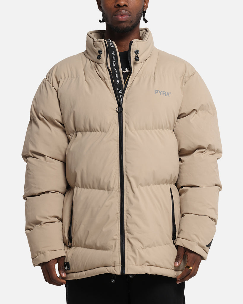 Pyra Padded Puffa Jacket Natural | Culture Kings