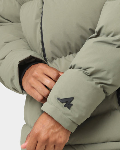 PYRA Padded Puffa Jacket Olive Green