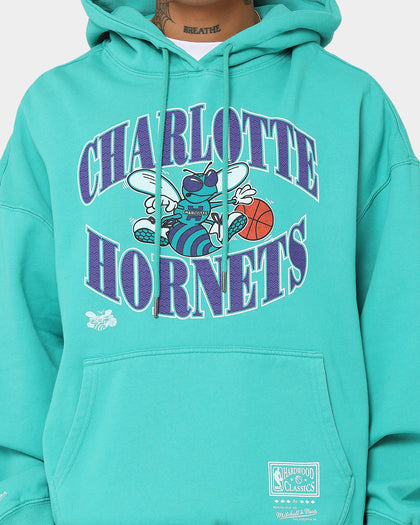Mitchell & Ness Charlotte Hornets Point Guard Hoodie Faded Teal