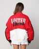 Loiter Motor Sport Jacket Red/Off White