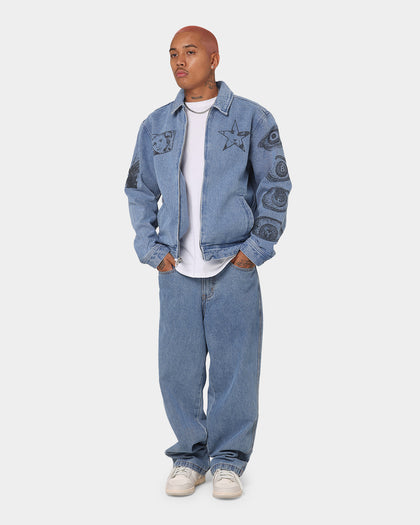 Obey Obey Dreams Denim Jacket Light Indigo