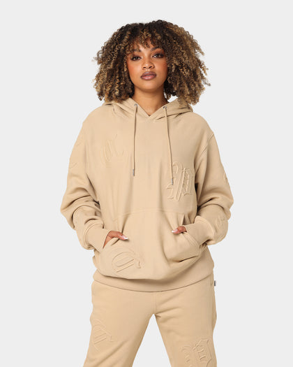 Carré CP Impression Classic Hoodie Stone