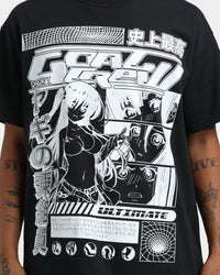 Goat Crew Original Anime Vintage T-Shirt Off Black