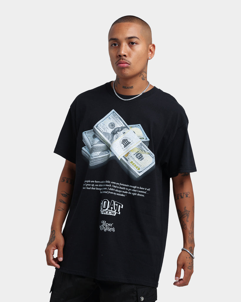 Goat Crew Paper Chasers T-Shirt Black | Culture Kings