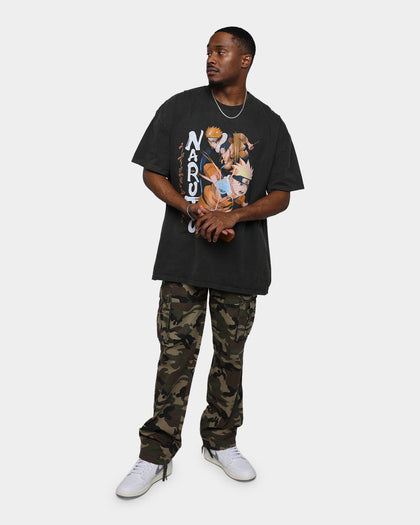 Goat Crew X Naruto Heavyweight Vintage T-Shirt Black Wash