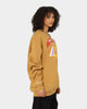 Mitchell & Ness Los Angeles Lakers 3-Peat Crewneck Bone Brown