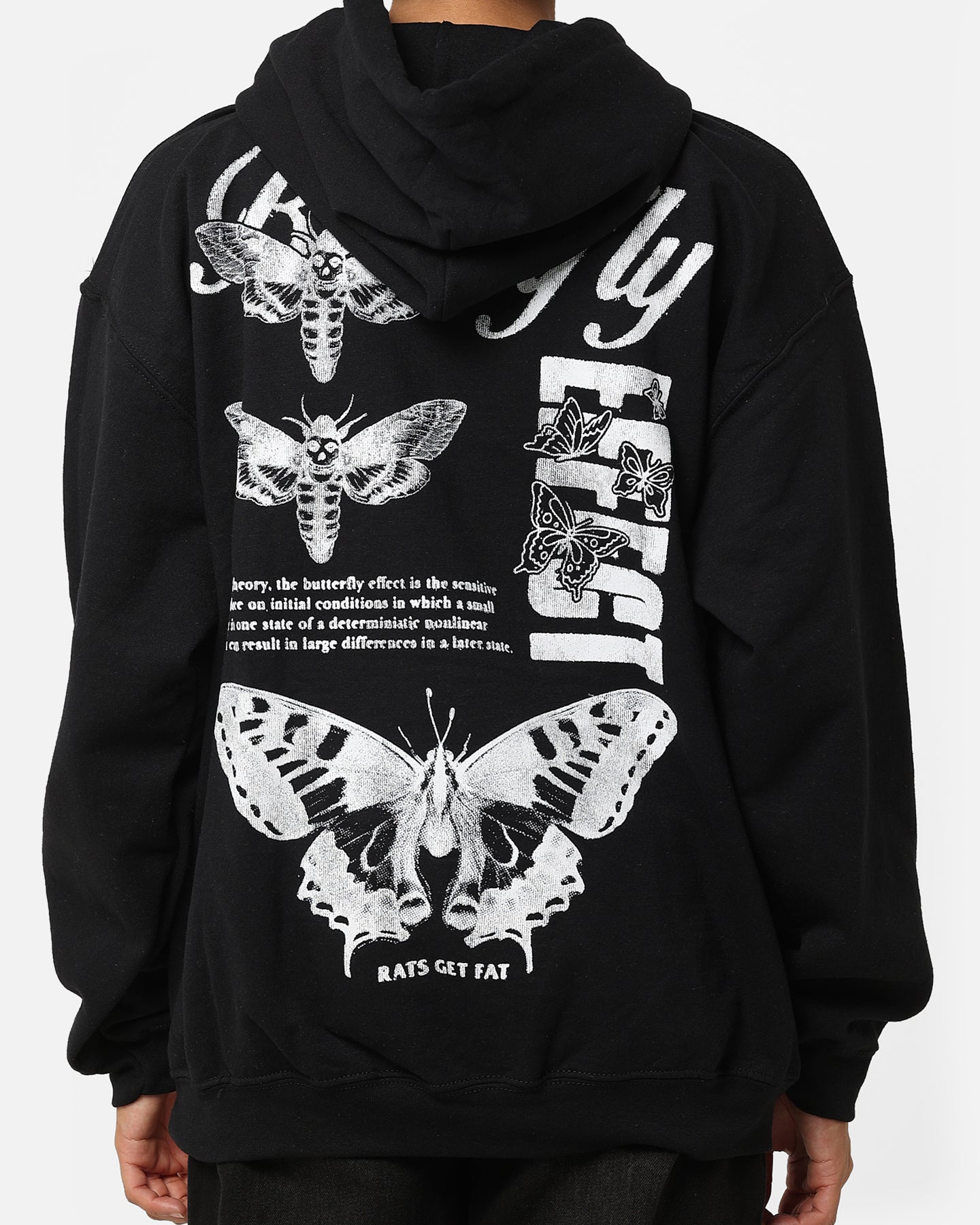Rats Get Fat Butterfly Effect Hoodie Black | Culture Kings