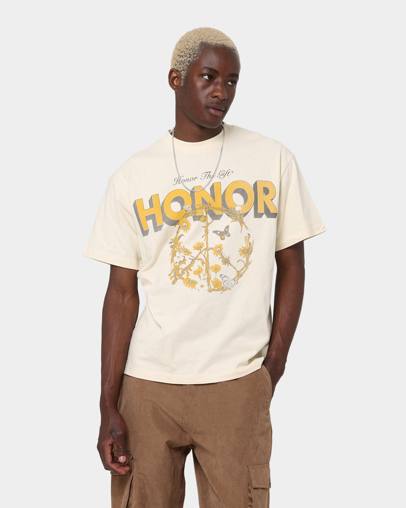 Honor The Gift Honor Peace T-Shirt Cream