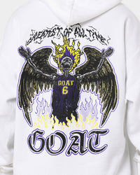 Goat Crew King Skeleton Hoodie White