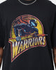 Mitchell & Ness Golden State Warriors Oversized Logo Short Sleeve Vintage T-Shirt Vintage Black
