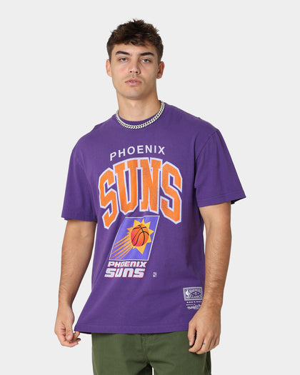 Mitchell & Ness Phoenix Suns XL Arch Vintage T-Shirt Faded Purple