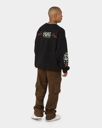Goat Crew Too Weird To Live Vintage Crewneck Black Wash