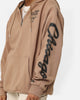 New Era Chicago Bulls Sleeve Script Hoodie Khaki/Black