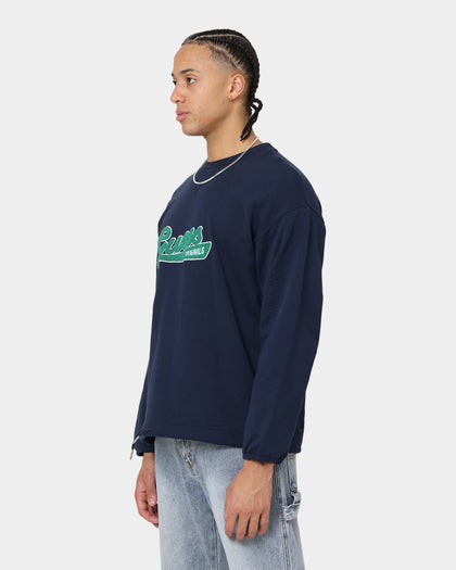 Guess Originals Go Collegiate Crewneck Blackened Blue
