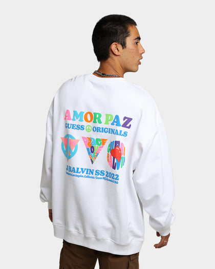 Guess Originals GUESS Originals X J Balvin Amor Sweat Shirt Pure White