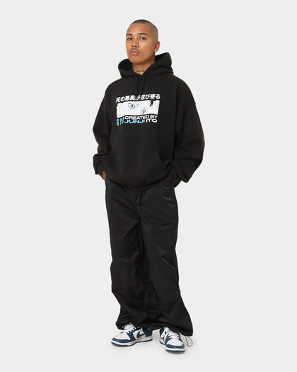 Goat Crew X Gyo Gyo Vintage Hoodie Washed Black