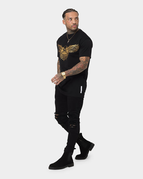 Saint Morta Bird Of Prey Lafayette T-Shirt Black/Gold