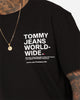 Tommy Jeans Worldwide Text T-Shirt Black