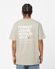 Tommy Jeans TJ Worldwide Text T-Shirt Faded Willow