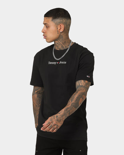 Tommy Jeans TJM Classic Linear Logo T-Shirt Black