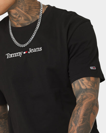 Tommy Jeans TJM Classic Linear Logo T-Shirt Black