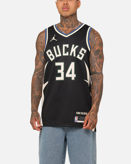 Nike Milwaukee Bucks Giannis Antetokounmpo Statement Edition Dri-FIT NBA Swingman Jersey Black