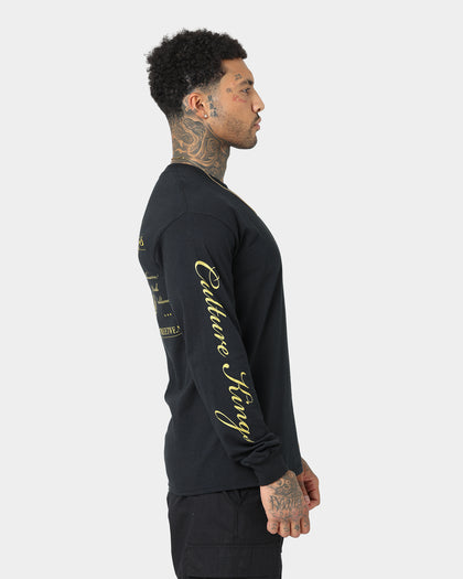 Culture Kings CK Long Sleeve Tee Black