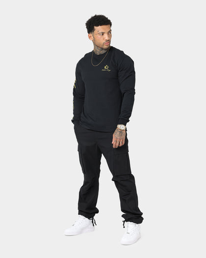 Culture Kings CK Long Sleeve Tee Black
