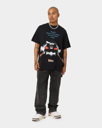 American Thrift X Back To The Future Back To The Future 1 Vintage T-Shirt Washed Black