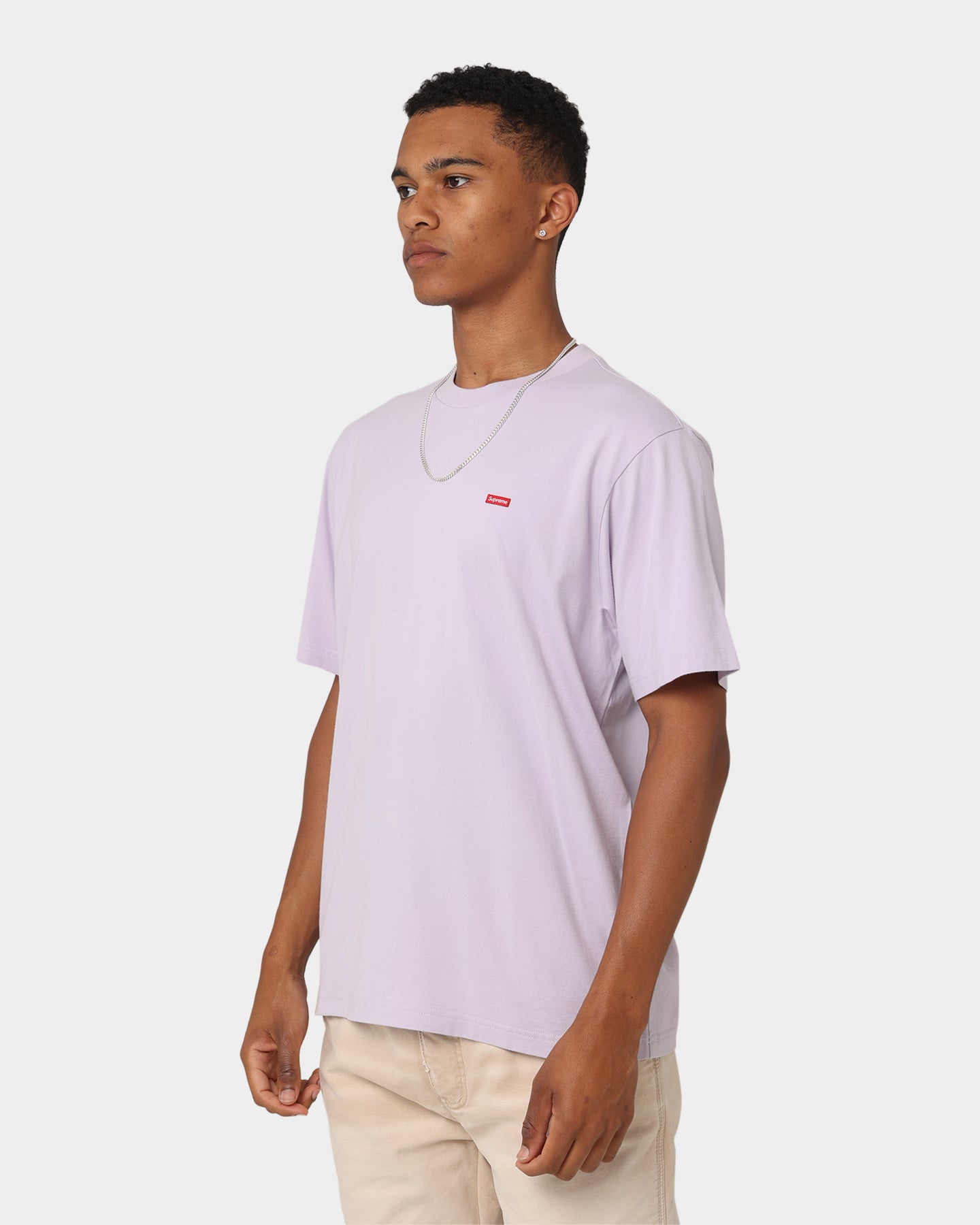 Supreme◾️ Small Box L/S Tee Supreme Small Box T-Shirt Lavendar | Culture Kings