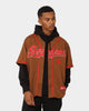 Supreme Baseball Jersey Hooded Shirt Brown