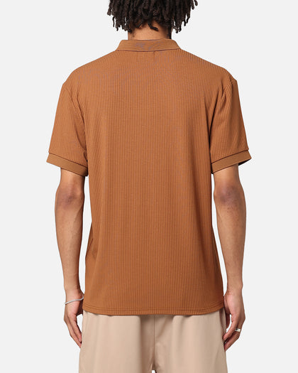 XXIII Luis Rib Polo Shirt Brown