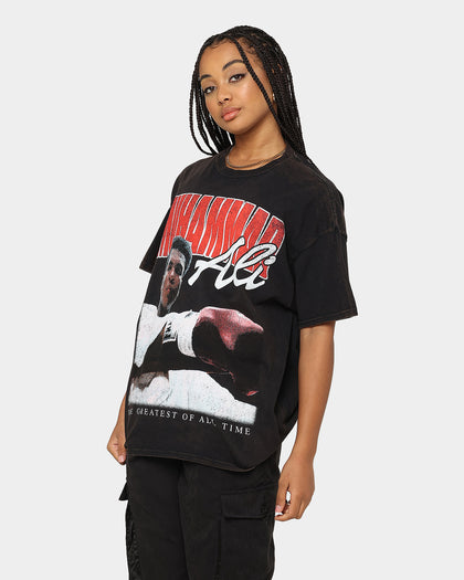 Goat Crew X Muhammad Ali Ringer Vintage T-Shirt Black Wash