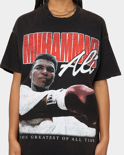 Goat Crew X Muhammad Ali Ringer Vintage T-Shirt Black Wash