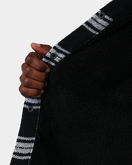 MNML Sherpa Lined Flannel Shirt Black/Grey
