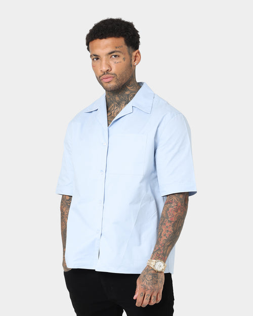 Saint Morta Kingpin Bowling Shirt Light Blue