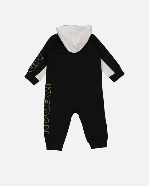 Jordan Infants' Holiday Shine Hooded Coverall Black