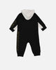Jordan Infants' Holiday Shine Hooded Coverall Black
