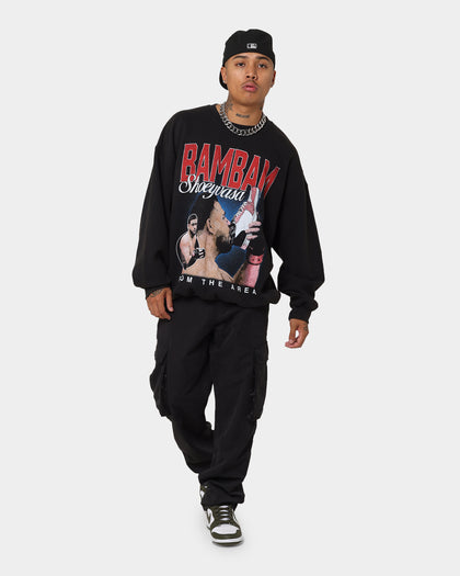 Goat Crew X Tai Tuivasa Shoeyvasa Vintage Crewneck Washed Black