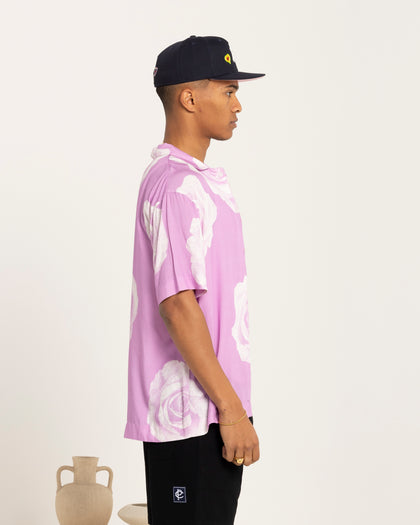 Carré Rose Bunch Button Up Shirt Pastel Purple