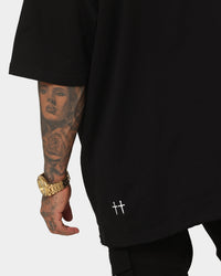 Saint Morta Members Club Boxy T-Shirt Black/Blue