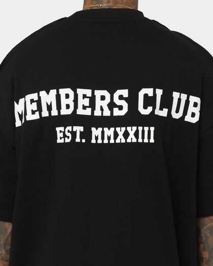 Saint Morta Members Club Boxy T-Shirt Black/Red