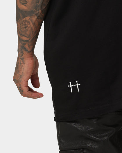 Saint Morta Members Club Boxy T-Shirt Black/Red