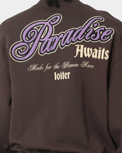 Loiter Paradise Crewneck Off Black