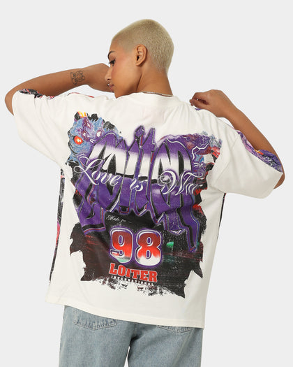 Loiter Interceptor Vintage T-Shirt Off White