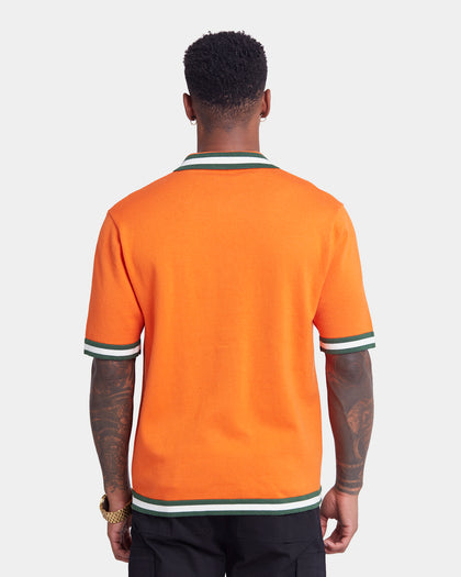XXIII Diego Button Up Shirt Orange/Green